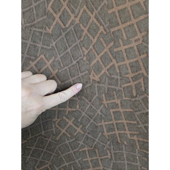 TSE Animal Geo Print 100% Cashmere Sweater Cardigan XS Brown Womens Button Front - Picture 6 of 9